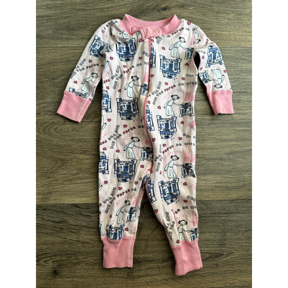 Hanna Andersson Star Wars One Piece Pajamas Size 6-9‎ Months